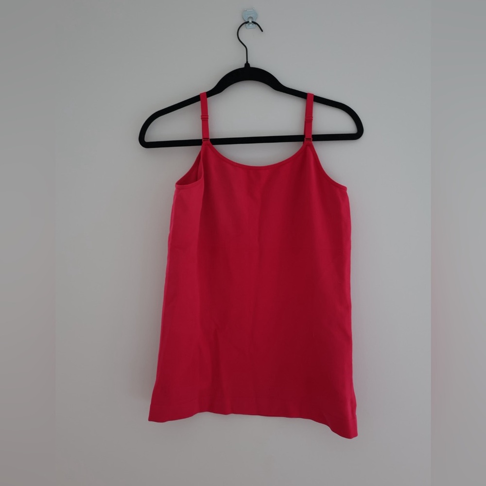 Shapermint Red Fitted Sleeveless Camisole Top
